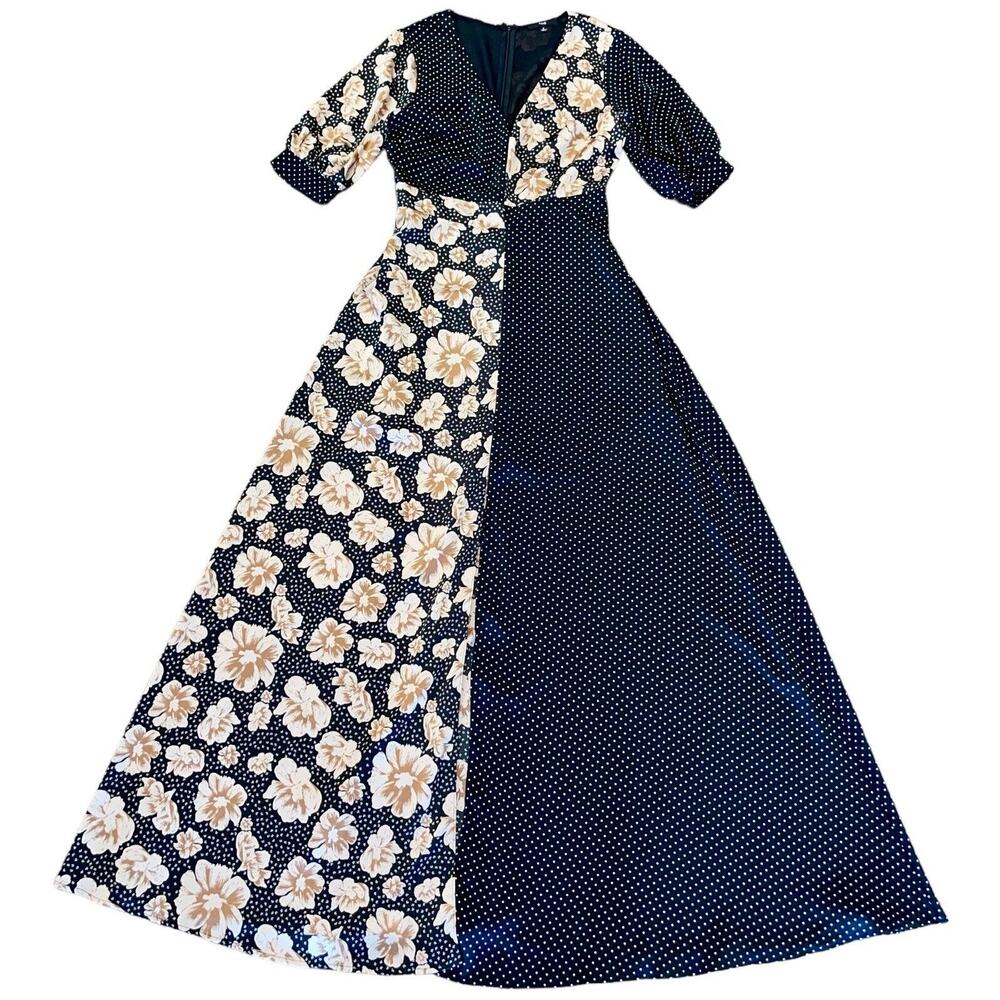 Boho Maxi Dress Polka Dot - Picture 4 of 12